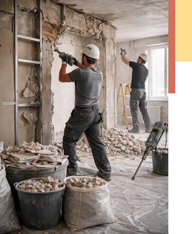 Демонтажные работы в Твери от 2935 руб. — услуги и цена под ключ | ОТДЕЛОЧНИК-Твр