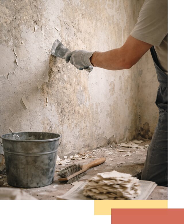 Удаление старой краски со стен в Твери качественно и быстро