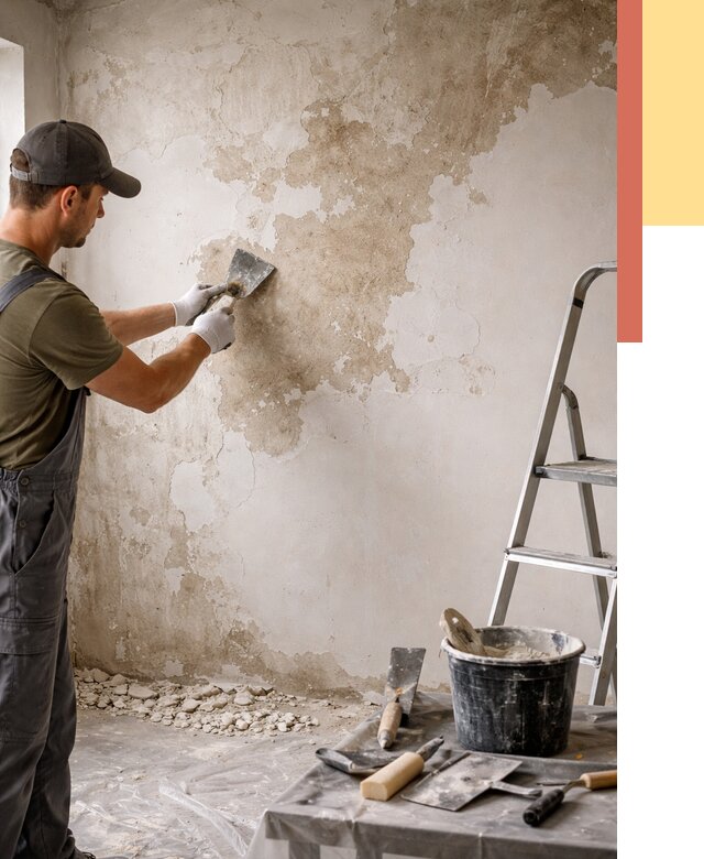 Снятие старой шпаклевки в Твери от 2011 руб. — быстро и недорого | ОТДЕЛОЧНИК-Твр