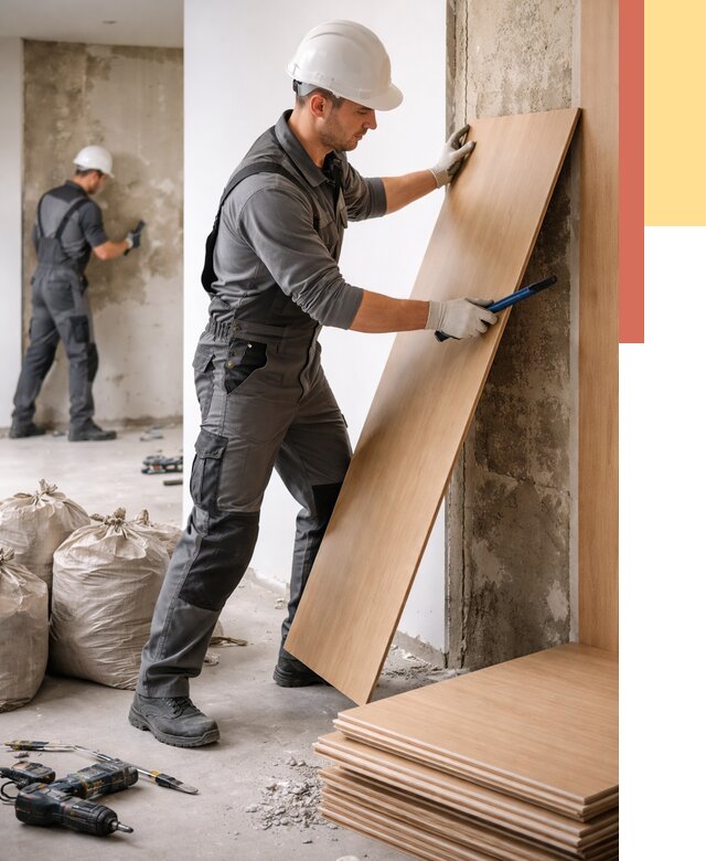 Демонтаж стеновых панелей в Твери от 3805 руб. за м² быстро и недорого | ОТДЕЛОЧНИК-Твр