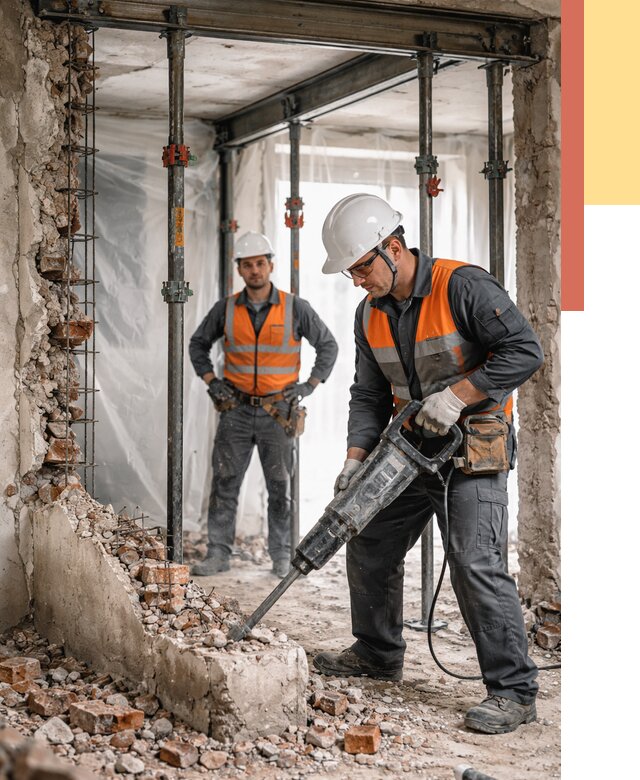 Снос несущих стен в Твери от 11142 руб. — демонтаж несущей стены под ключ | ОТДЕЛОЧНИК-Твр