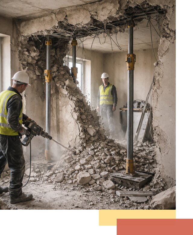 Снос несущих стен в Твери с гарантией безопасности и качества