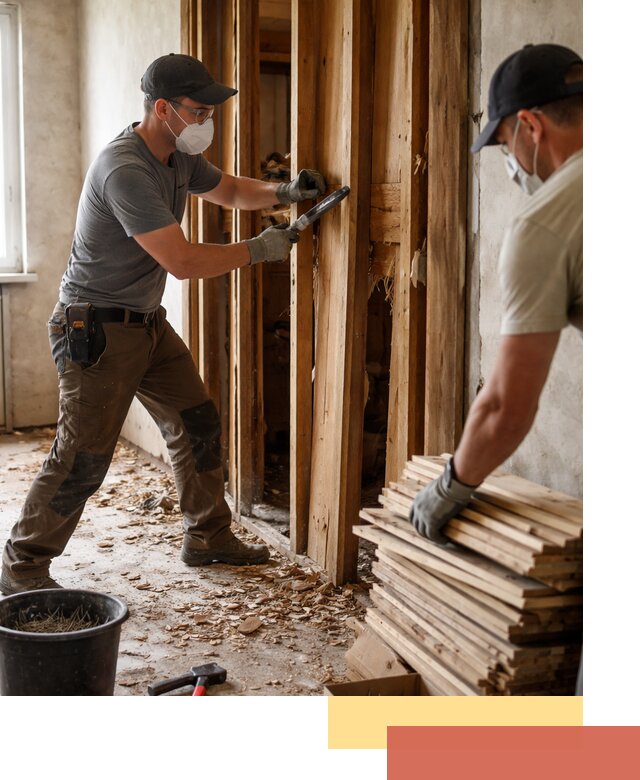 Демонтаж деревянных перегородок в Твери быстро и аккуратно