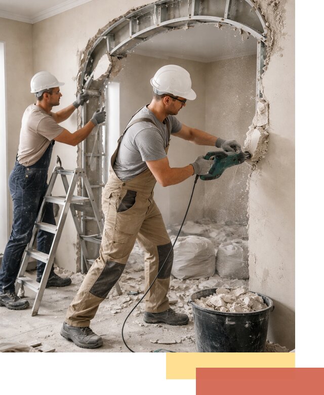 Демонтаж гипсокартонной арки в Твери быстро и аккуратно