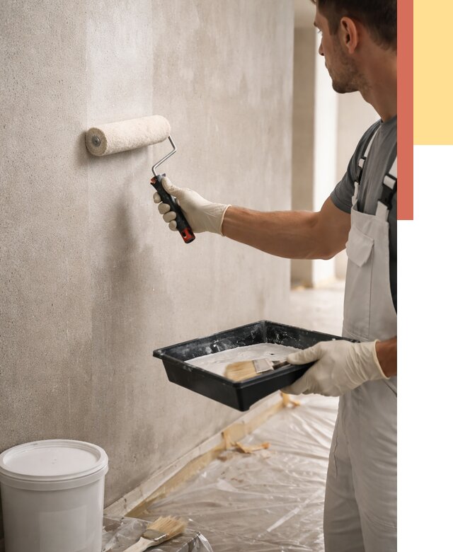 Грунтовка стен в Твери от 2391 руб. м2 — быстро, недорого, с материалом | ОТДЕЛОЧНИК-Твр