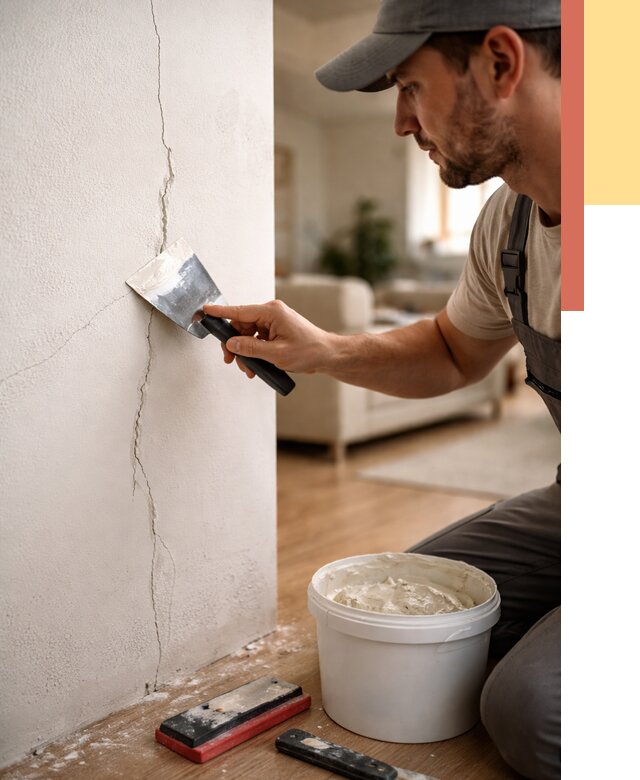 Заделка трещин и сколов в Твери от 2663 руб. — быстро и недорого | ОТДЕЛОЧНИК-Твр