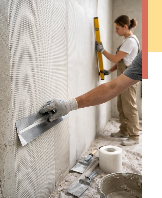 Армирование стен стеклосеткой в Твери от 3478 руб. под ключ | ОТДЕЛОЧНИК-Твр