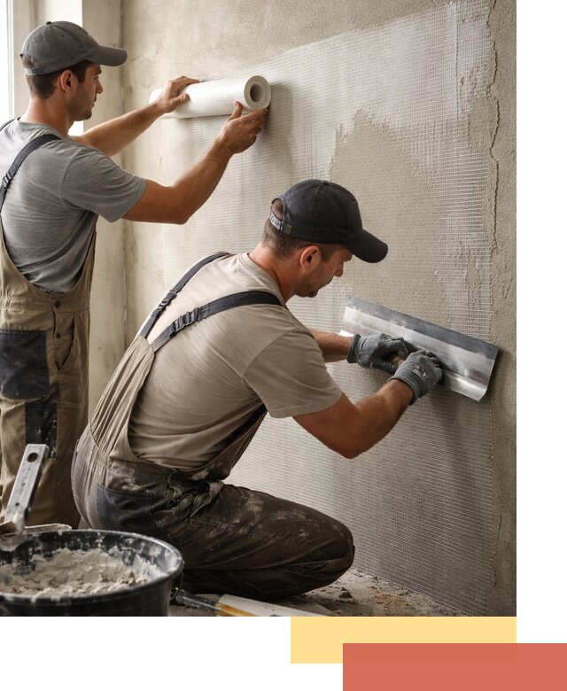 Армирование стен стеклосеткой в Твери для прочной отделки