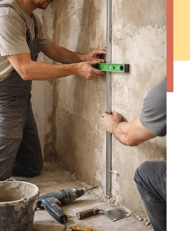 Установка штукатурных маяков в Твери от 7609 руб. — быстро и недорого | ОТДЕЛОЧНИК-Твр