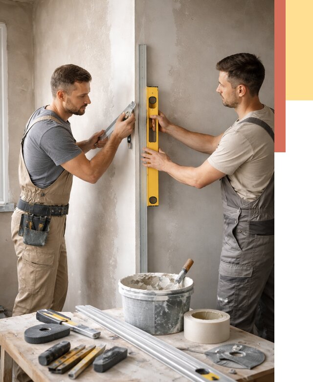 Выведение углов стен в Твери от 2011 руб. быстро и недорого | ОТДЕЛОЧНИК-Твр