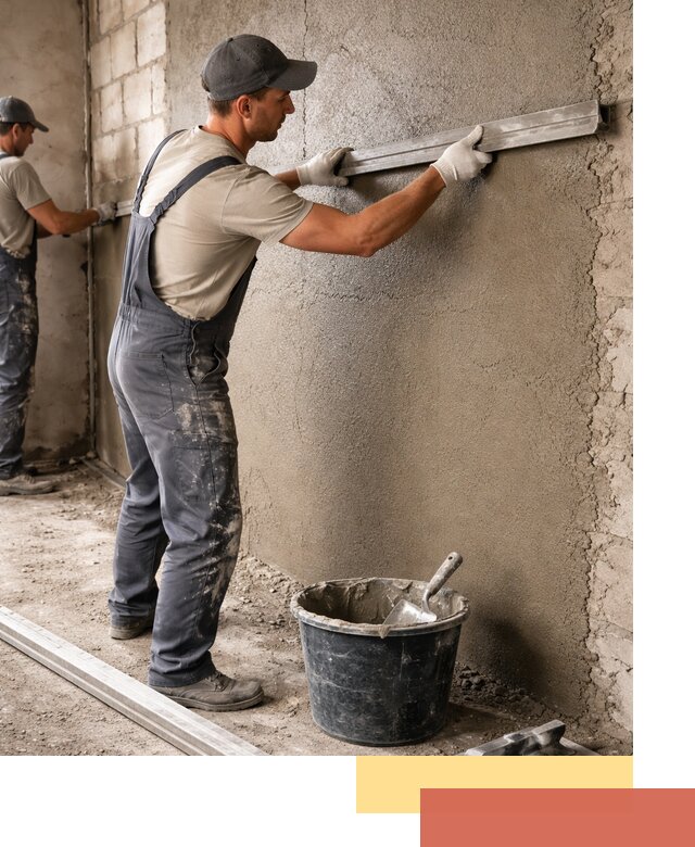 Штукатурка стен цементно-песчаная в Твери профессионально