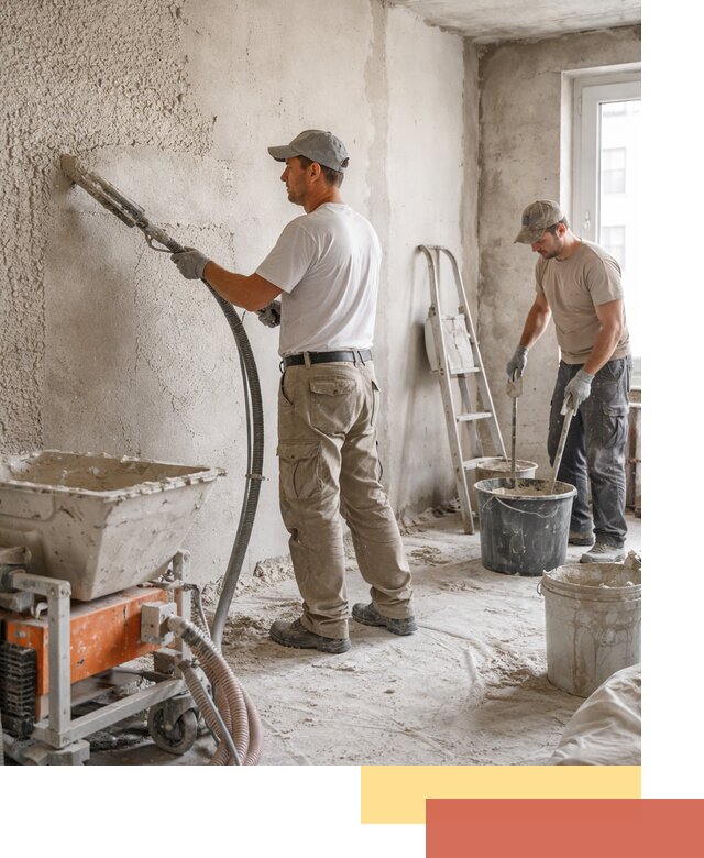 Машинная штукатурка стен в Твери — быстро и качественно