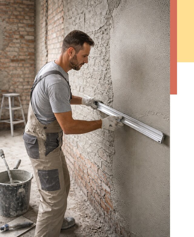 Штукатурка кирпичных стен в Твери от 4892 руб/м2 — быстро и недорого | ОТДЕЛОЧНИК-Твр