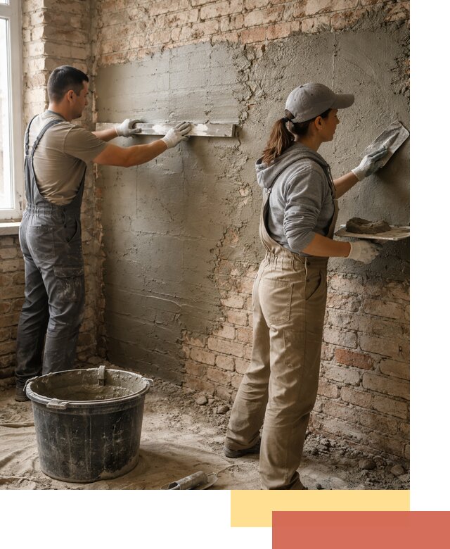 Штукатурка кирпичных стен в Твери — качественно и надежно