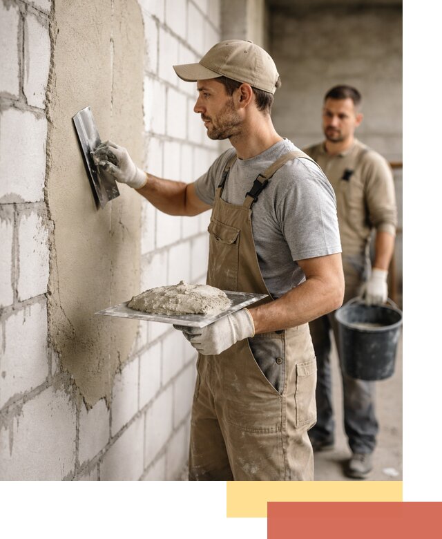 Штукатурка стен из газобетона в Твери под ключ