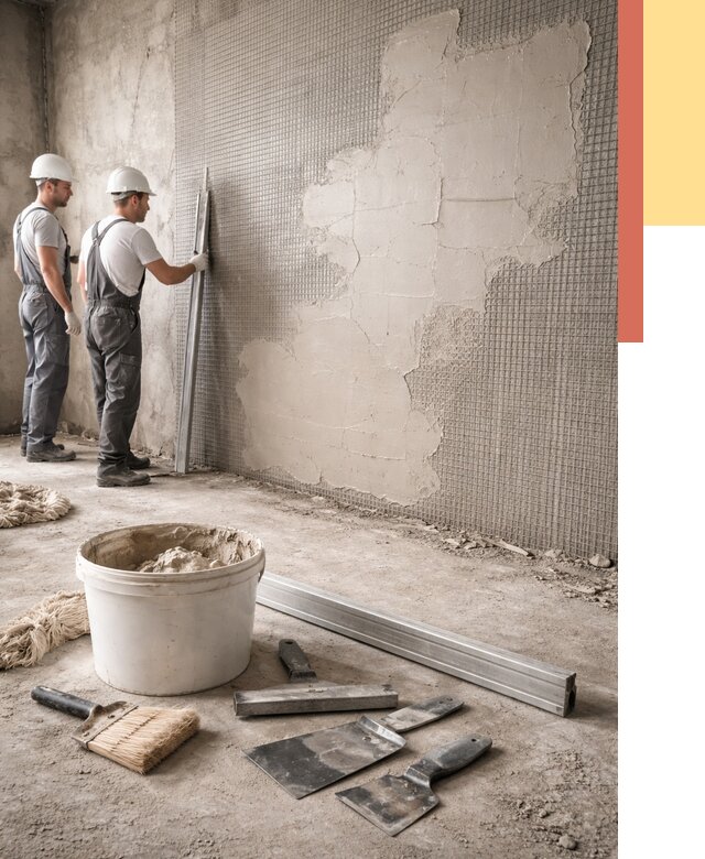 Штукатурка стен по сетке в Твери от 5979 руб./м2 — быстро и недорого | ОТДЕЛОЧНИК-Твр