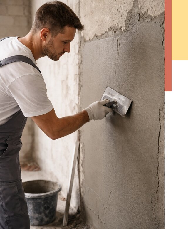 Штукатурка стен под плитку в Твери от 4565 руб./м2 — выравнивание под плитку | ОТДЕЛОЧНИК-Твр