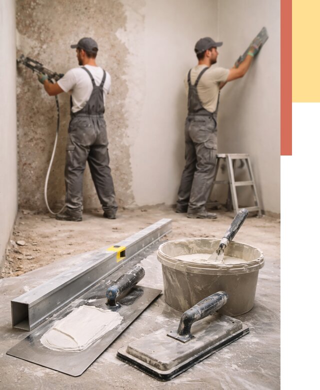 Штукатурка стен под обои в Твери от 4892 руб./м2 — выравнивание под обои | ОТДЕЛОЧНИК-Твр