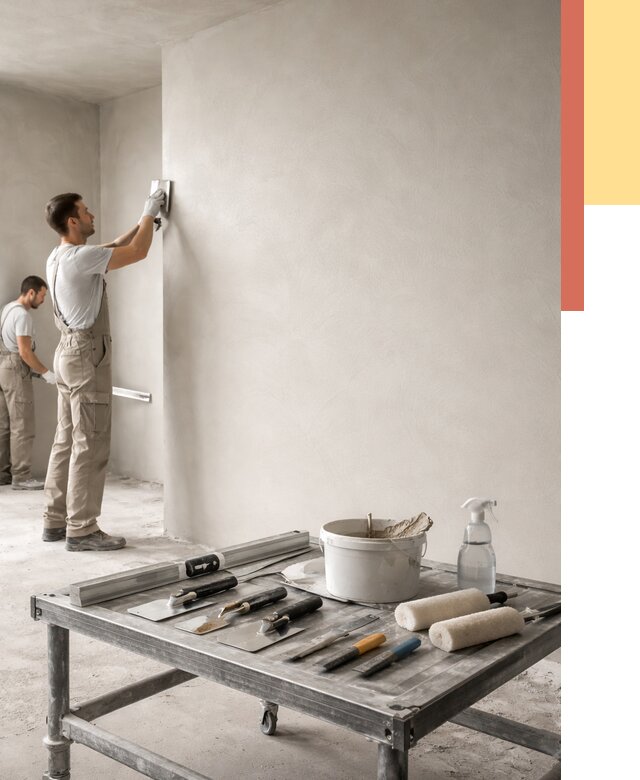 Штукатурка стен под покраску в Твери от 4892 руб./м² — качественно и недорого | ОТДЕЛОЧНИК-Твр