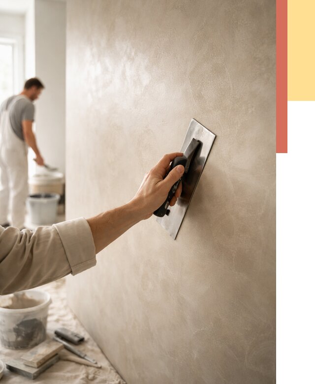 Венецианская штукатурка в Твери от 3805 руб/м² — нанесение стен под ключ | ОТДЕЛОЧНИК-Твр