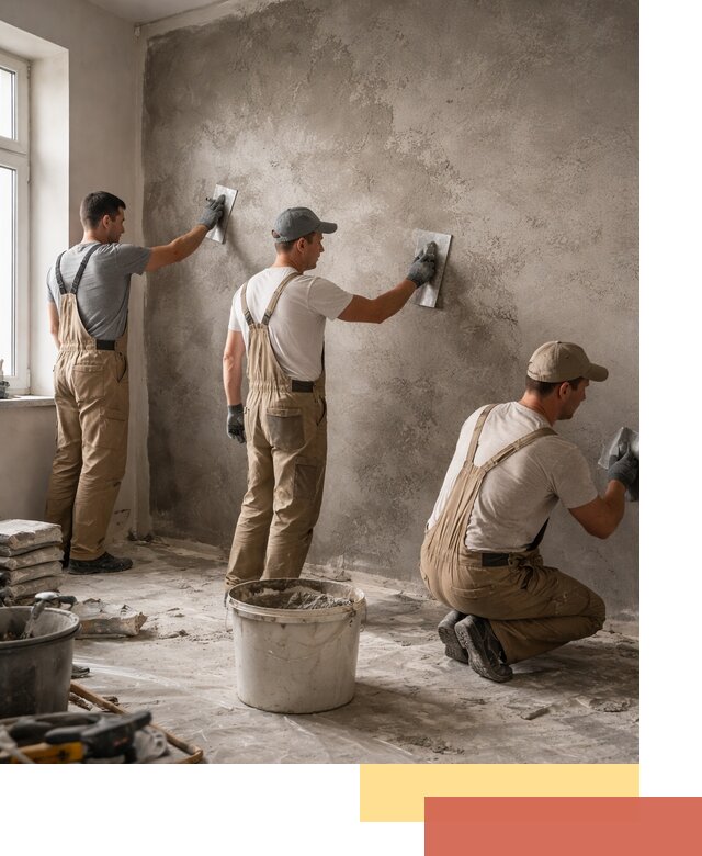 Декоративная штукатурка под бетон в Твери для стен и потолков