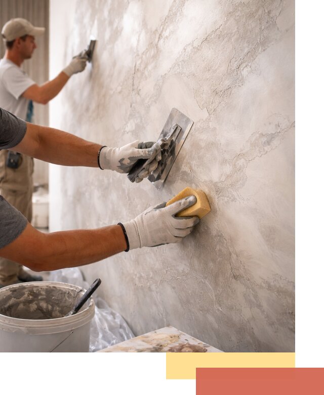 Декоративная штукатурка под мрамор в Твери для стен и потолков