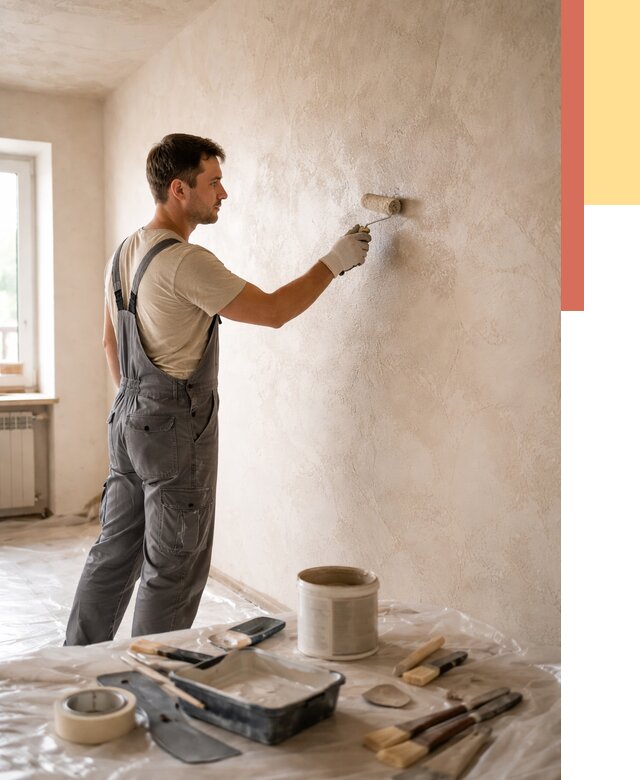 Нанесение лессирующей краски по декоративке в Твери от 1902 руб. | ОТДЕЛОЧНИК-Твр