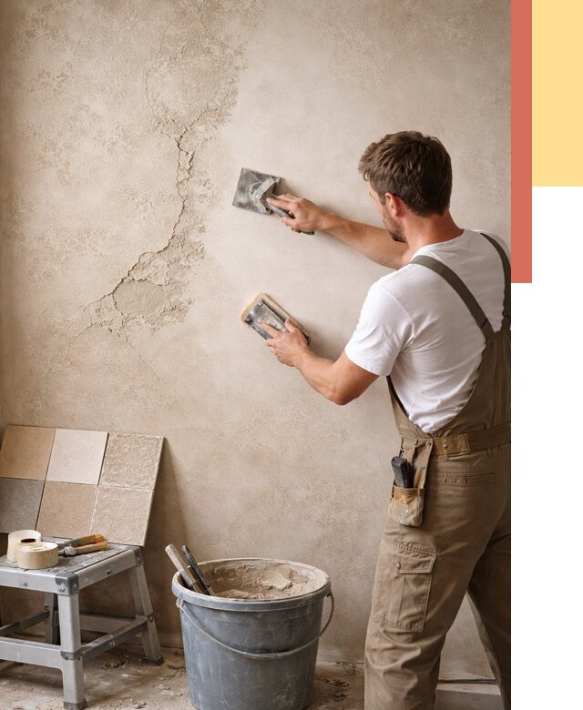 Ремонт декоративной штукатурки в Твери от 4892 руб. под ключ | ОТДЕЛОЧНИК-Твр