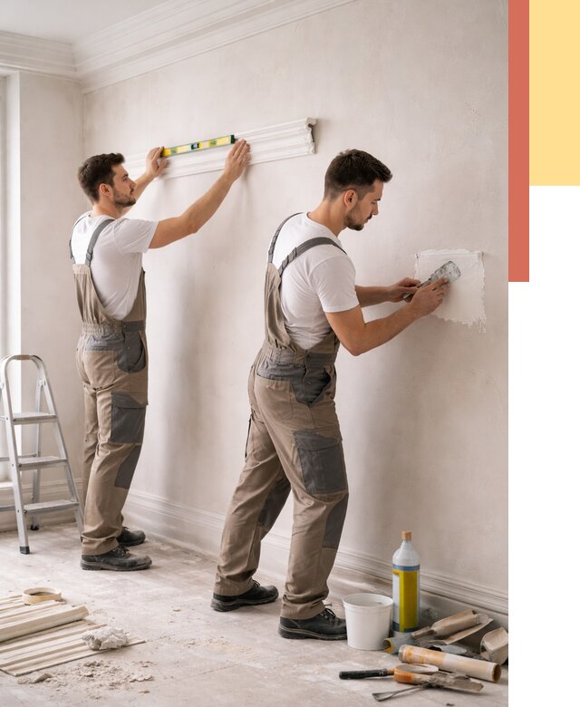 Монтаж лепнины на стены в Твери от 4892 руб. — недорого, быстро | ОТДЕЛОЧНИК-Твр