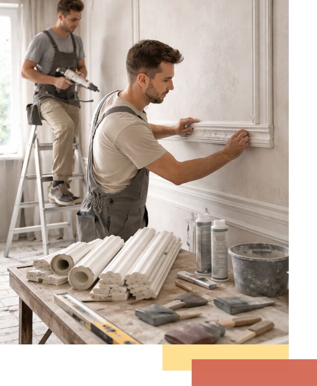 Монтаж лепнины на стены в Твери профессионально и качественно