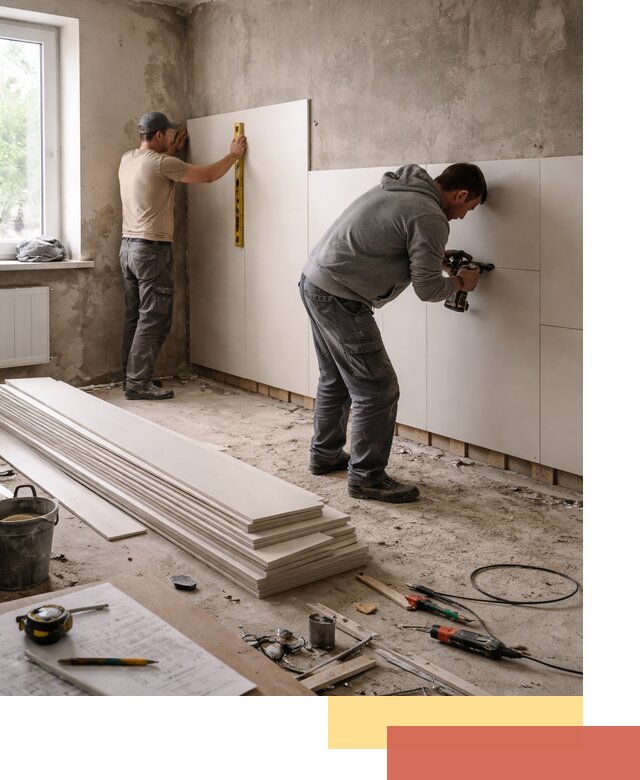 Монтаж ПВХ панелей на стены в Твери качественно и быстро