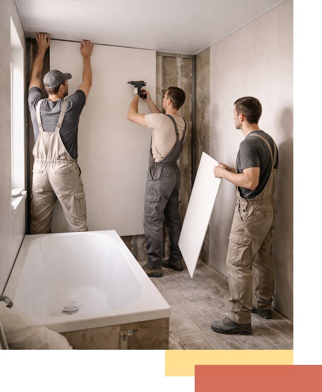 Отделка ванной панели ПВХ профессионально в Твери