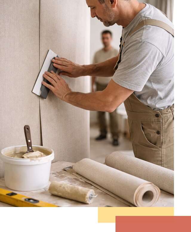 Поклейка текстильных обоев в Твери профессионально и аккуратно