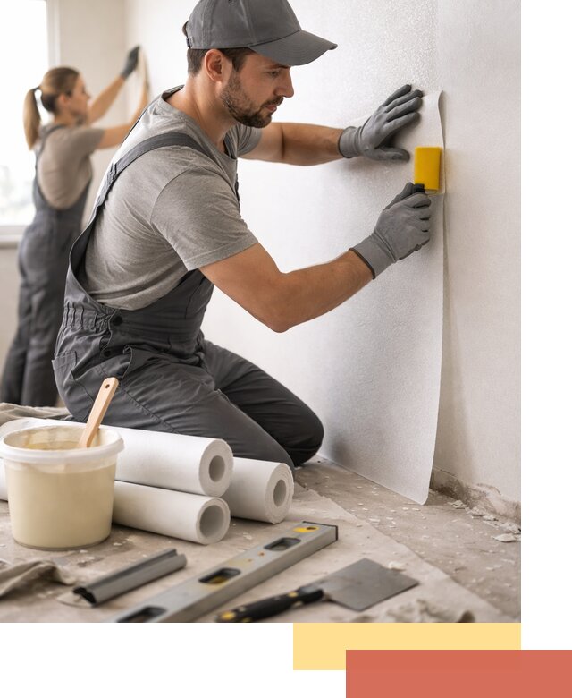 Поклейка стеклообоев профессионально в Твери