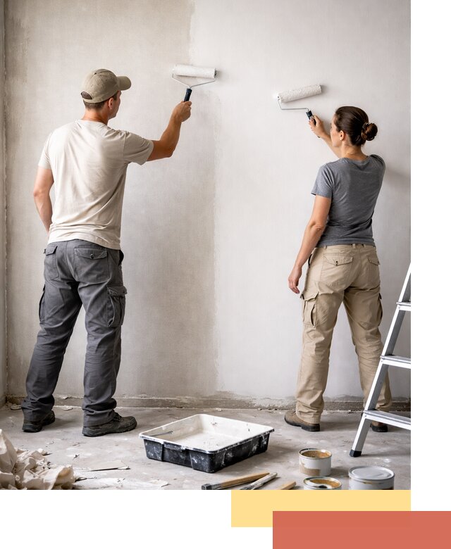 Окраска стен по стеклохолсту в Твери качественно и долговечно