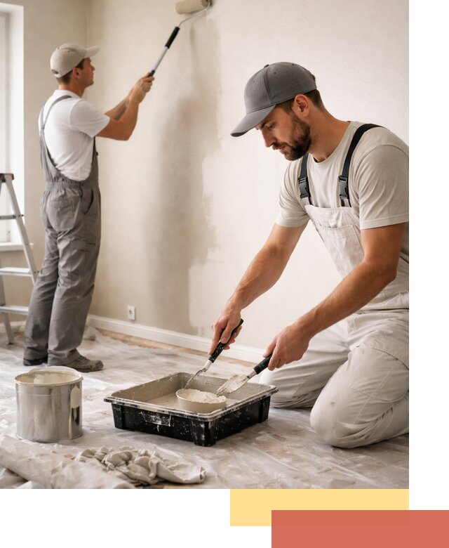 Покраска стен в квартире в Твери — профессионально и аккуратно