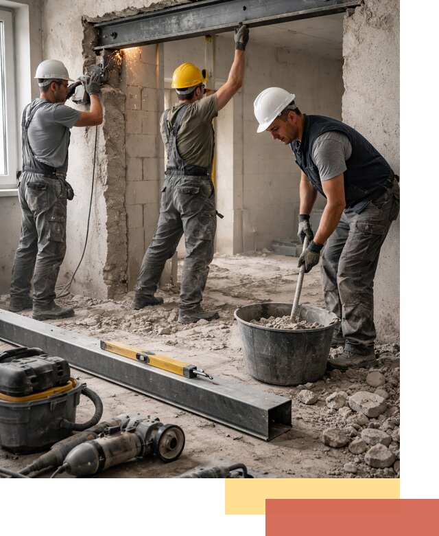 Создание проемов в стенах и несущих конструкциях в Твери