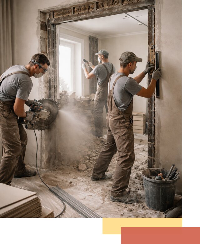 Расширение дверного проема под установку новой двери в Твери