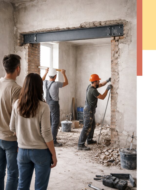 Усиление проема в стене в Твери от 10327 руб. — усиление дверного проема металлоконструкцией | ОТДЕЛОЧНИК-Твр