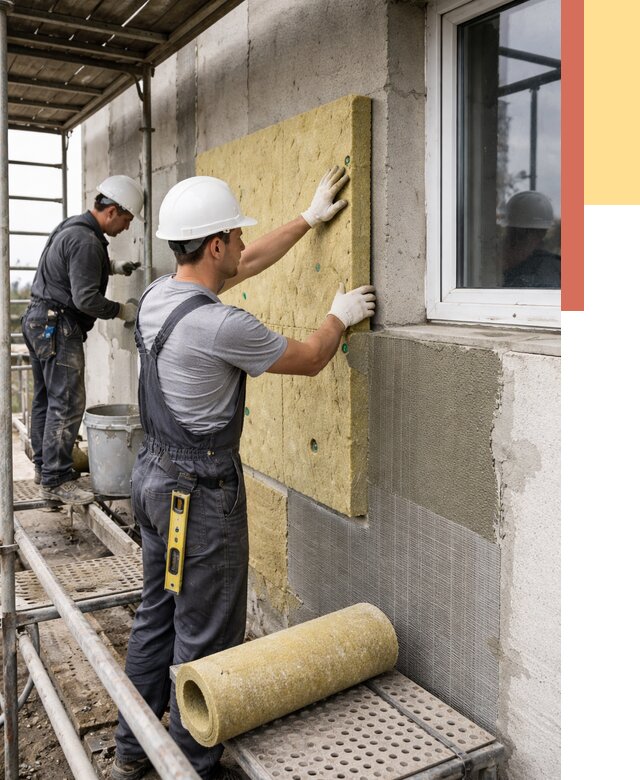 Утепление стен в Твери от 4674 руб. под ключ — быстро и недорого | ОТДЕЛОЧНИК-Твр