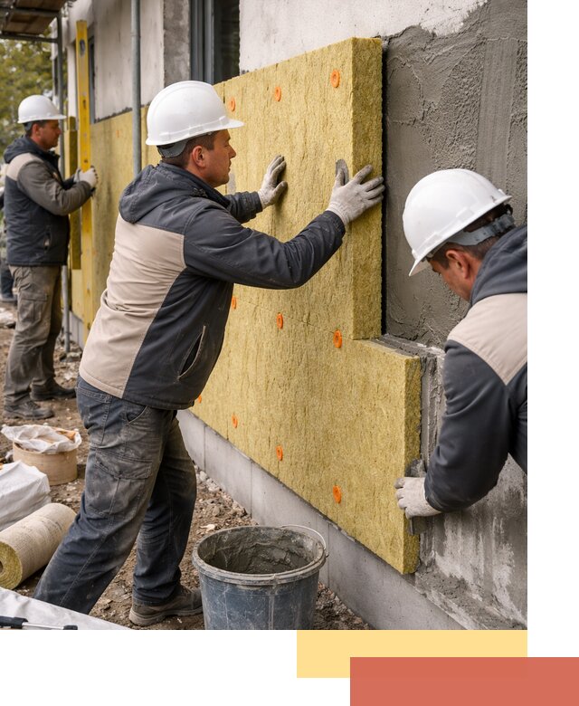 Утепление стен минватой в Твери — тепло и звукоизоляция