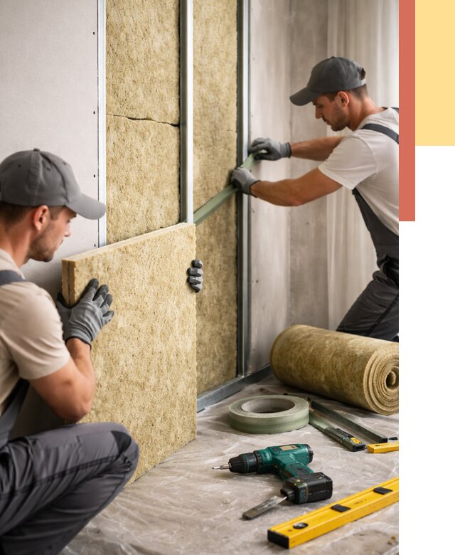 Шумоизоляция стен в Твери под ключ от 2011 руб. | ОТДЕЛОЧНИК-Твр