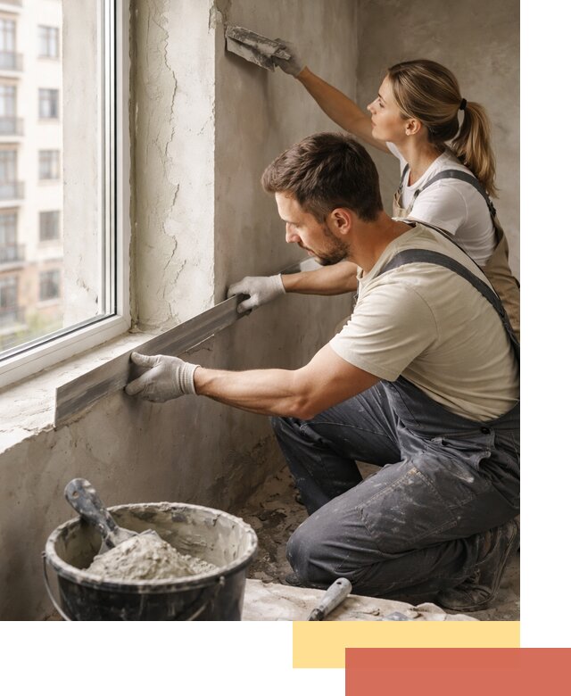 Штукатурка откосов дверей и окон профессионально в Твери