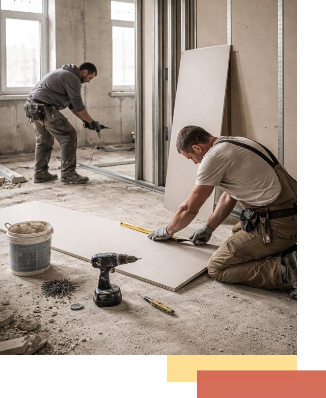 Кладка перегородок из ПГП под ключ в Твери