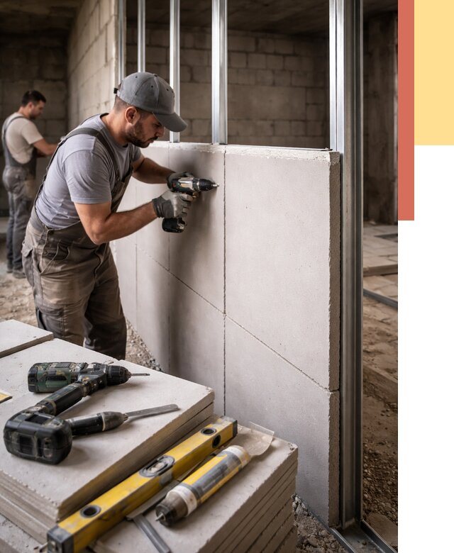 Кладка влагостойких перегородок ПГП в Твери от 1304 руб. под ключ | ОТДЕЛОЧНИК-Твр