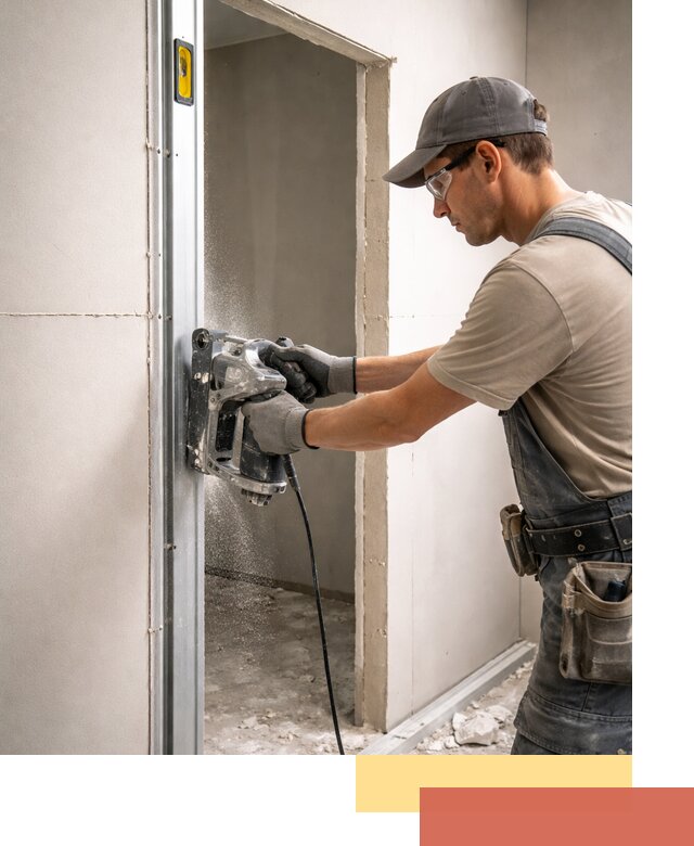 Устройство дверного проема в перегородке в Твери