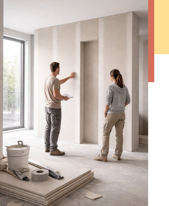 Зонирующая перегородка из гипсокартона в Твери от 3044 руб. под ключ | ОТДЕЛОЧНИК-Твр