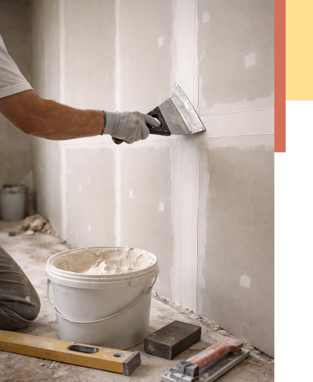 Шпаклевка перегородок из гипсокартона в Твери от 2718 руб. — услуги ОТДЕЛОЧНИК-Твр