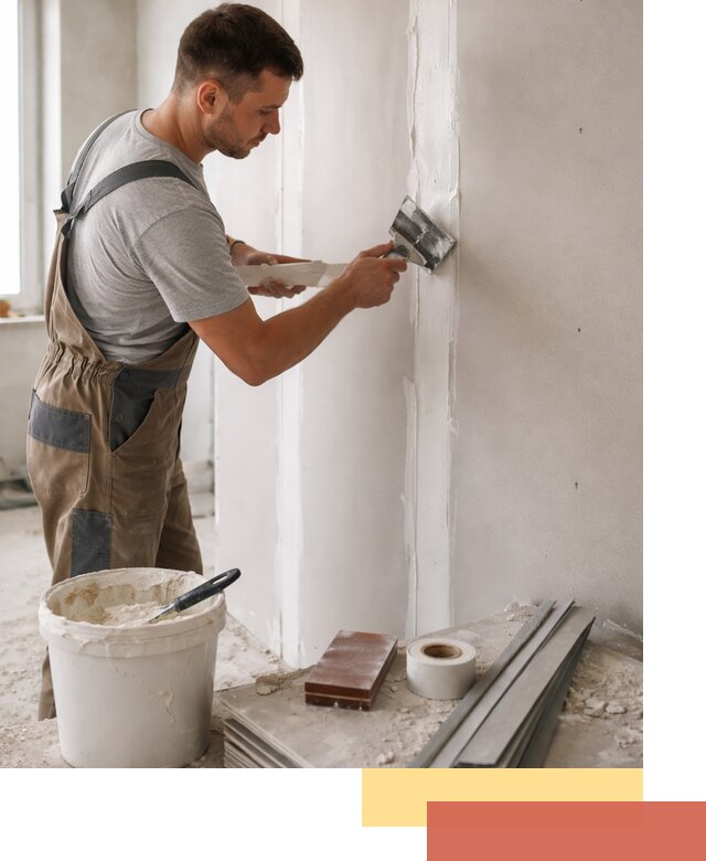 Шпаклевка перегородок из гипсокартона в Твери качественно и быстро