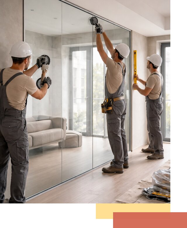 Перегородки из закаленного стекла в Твери для офисов и квартир